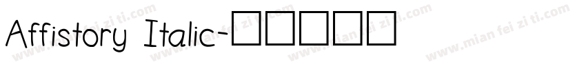Affistory Italic字体转换